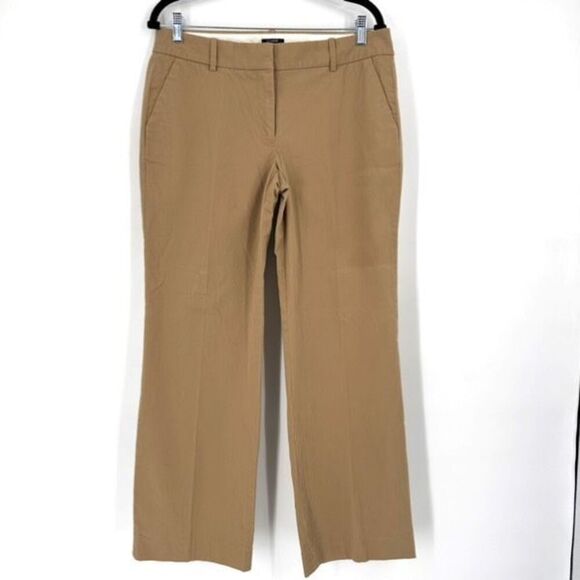 J. Crew women’s City Fit Broken-In Chino Bootcut Pants Size 10 Short Tan - Picture 1 of 11